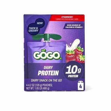Gogo Dairy Protein Dairy Snack On The GoBuy 1 Get 1 FREEFree item of equal or lesser price.
Or Gogo Squeeze Applesauce, Yogurtz, Fruit & Veggiez, Slymez, or Active Fruit Blend With Electrolytes, 4-pk. 3 to 4.2-oz pouch