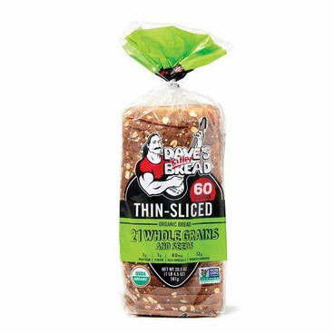 Dave's Killer Bread Organic BreadBuy 1 Get 1 FREEFree item of equal or lesser price.
Thin Sliced, 20.5-oz bag; or Protein Bar, 4-ct. box; or Snack Bites, 7.2-oz bag