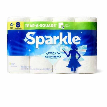 Sparkle Paper TowelsBuy 1 Get 1 FREEFree item of equal or lesser price.
Double Rolls, 4-roll pkg.