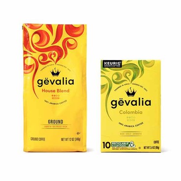 G&euml;valia Ground CoffeeBuy 1 Get 1 FREEFree item of equal or lesser price.
Or Whole Bean, 10 or 12-oz or K-Cup, 6 or 10-ct. pkg.