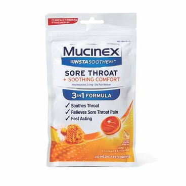 Mucinex Instasoothe Medicated DropsBuy 1 Get 1 FREEFree item of equal or lesser price.
20-ct. bag