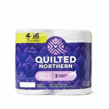 Quilted Northern Bathroom TissueBuy 1 Get 1 FREEFree item of equal or lesser price.
Mega Rolls, 4-roll pkg.