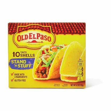 Old El Paso Taco ShellsBuy 1 Get 1 FREEFree item of equal or lesser price.
Or Tortillas or Tortilla Bowls, 6 to 18-ct.; or Refried Beans, 16-oz, Enchilada Sauce, 10-oz, or Taco Sauce, 12-oz pkg. (Excluding Old El Paso Kit)