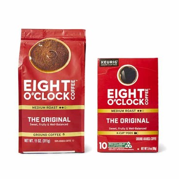 Eight O'Clock Ground CoffeeBuy 1 Get 1 FREEFree item of equal or lesser price.
Or Whole Bean, 10 to 11.5-oz bag or K-Cups, 10-ct. box