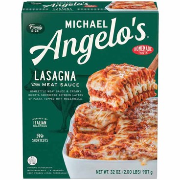 Michael Angelo's Family Size Entr&eacute;eBuy 1 Get 1 FREEFree item of equal or lesser price.
Microwaveable, 25 to 32-oz box