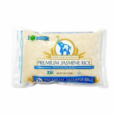 Super Lucky Elephant Jasmine RiceBuy 1 Get 1 FREEFree item of equal or lesser price.
Long Grain, 5-lb bag