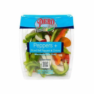 Pero Family Farms PeppersBuy 1 Get 1 FREEFree item of equal or lesser price.
Sliced Bell Peppers and Onions, Microwavable Tray, 10-oz cont.