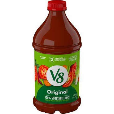 V8 100% Vegetable & Fruit JuiceBuy 1 Get 1 FREEFree item of equal or lesser price.
Or Beverage or Juice Blend, 100% Vegetable Juice, or Non-Alcoholic Drink Mix; or Campbell's Tomato Juice, 46-oz bot.