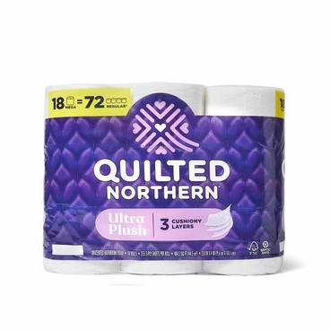 Quilted Northern Bathroom TissueBuy 1 Get 1 FREEFree item of equal or lesser price.
Mega Rolls, 18-roll pkg.