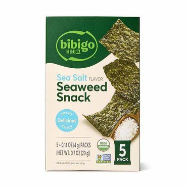 Bibigo Organic Seaweed SnackBuy 1 Get 1 FREEFree item of equal or lesser price.
Sea Salt or Sesame, 5-pk. .14-oz box