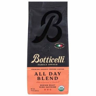 Botticelli Premium Organic Ground CoffeeBuy 1 Get 1 FREEFree item of equal or lesser price.
8.8 or 10-oz bag