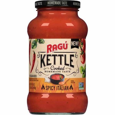 Rag&uacute; Kettle Cooked Pasta SauceBuy 1 Get 1 FREEFree item of equal or lesser price.
Or Old World or Homemade Style, Chunky, Hearty, or Simply; or Spaghetti, Pizza, Alfredo, Roasted Garlic, or Double Cheddar Sauce, 14 to 45-oz jar