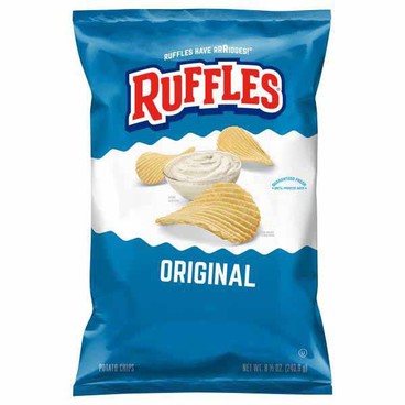 Ruffles Potato ChipsBuy 1 Get 1 FREEFree item of equal or lesser price.
5.5 to 8.5-oz bag 
(Excluding Baked, Simply, and Party Size)