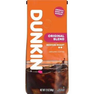 Dunkin' Ground CoffeeBuy 1 Get 1 FREEFree item of equal or lesser price.
Or Whole Bean, 11 or 12-oz bag or K-Cups, 10-ct. box
