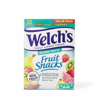 Welch's Fruit SnacksBuy 1 Get 1 FREEFree item of equal or lesser price.
Gluten Free Island Fruits, Fruit Punch & Berries 'n Cherries, or Mixed Fruit, 22-ct. box