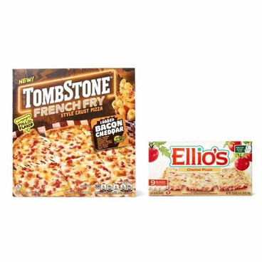 Tombstone PizzaBuy 1 Get 1 FREEFree item of equal or lesser price.
16.9 to 20.2-oz box; or Ellio's Pizza, 18.3 to 19.64-oz box