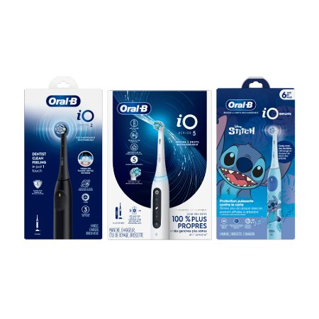 Save $10.00 on ONE Oral-B iO Rechargeable Electric Toothbrush iO2, iO Kids, iO2 Starter Kit, iO3, iO4, or iO5.