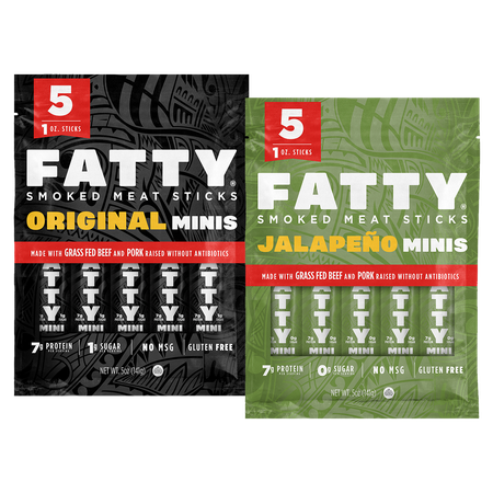 Save $2.50 on any ONE (1) FATTY&reg; Smoked Meat Sticks Minis, 5 pack