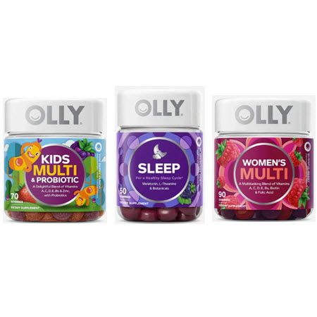 Save $3.00 on any ONE (1) OLLY Vitamin Kids Multi + Probiotic, Olly Sleep, or Olly Women's Multi