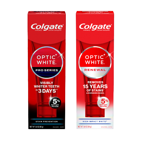Save $3.00 on any TWO (2) Colgate Optic White Pro Series or Renewal Toothpastes