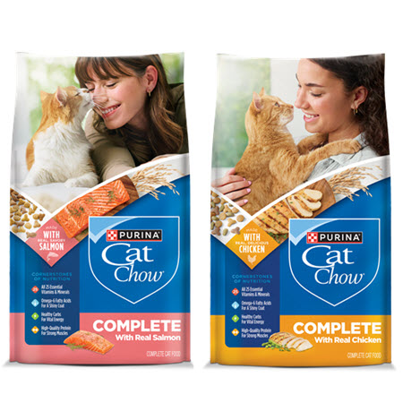 SAVE $1.00 on any ONE (1) individual 3.15-6.3 lb bag of Cat Chow&reg; Complete Dry Cat Food