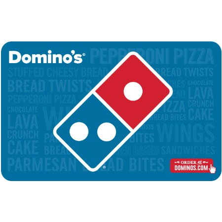 Buy $50 in Domino's pizza Gift Cards & save $10 when you purchase $25 or more of groceries