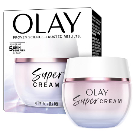 Save $5.00 on any ONE (1) Olay Super Serum, Super Cream or Super Eyes (excludes Body Products and Minis/trial/travel size)