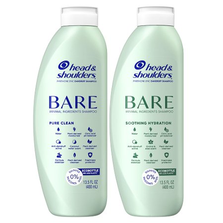 Save $3.00 on ONE Head & Shoulders BARE Shampoos (excludes classic collections, clinical supreme, sachets and trial/travel size).