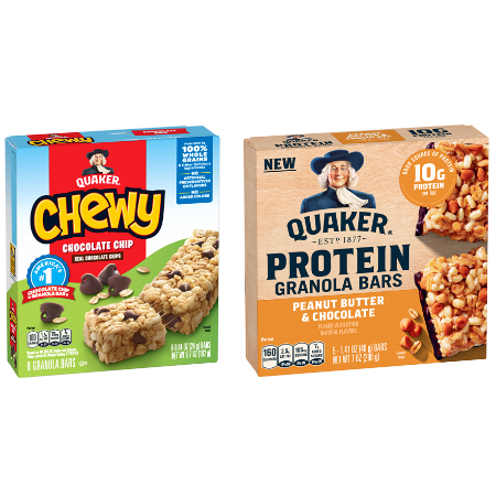 Save $1.00 on any ONE (1) Quaker Protein Bars or Chewy Bars Multipack