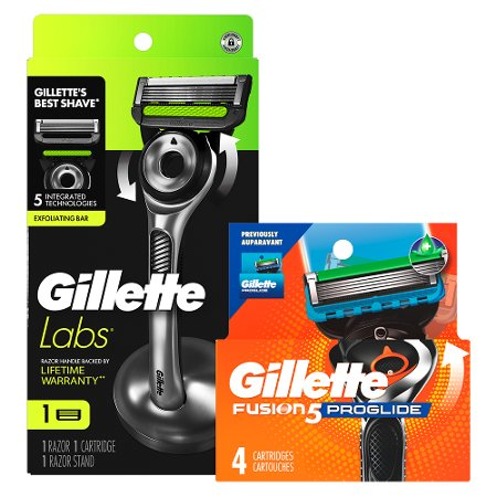 Save $5.00 on ONE GilletteLabs Razor Pack with 1-4ct cartridge refill, OR ONE Proglide Razor Pack with 3-5ct cartridge refill, OR ONE Fusion5 Razor Pa