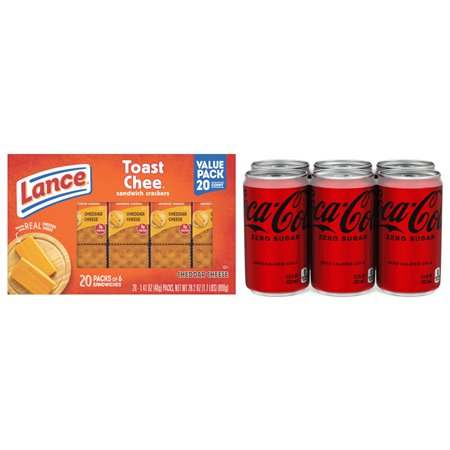 Save $1.00 when you buy any ONE (1) package of Lance Crackers and ONE (1) COKE 6pk Mini Cans