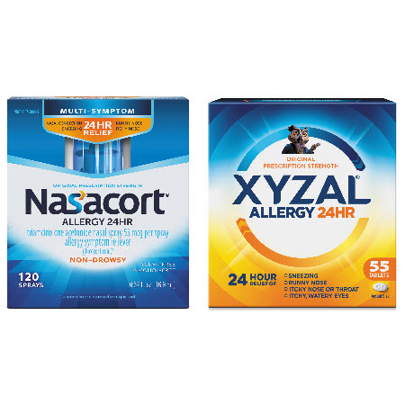Save $5.00 on any ONE (1) Xyzal Product (35 ct. Or 55 ct.) or Nasacort Product (60 ct. Or 120 ct.)