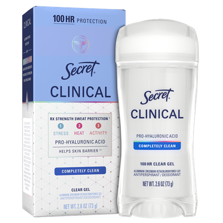 Save $6.00 on any TWO (2) Secret Clinical Deodorants 1.6-2.6 oz (excludes trial/travel size)