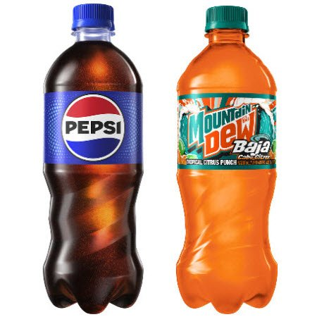 Buy any ONE (1) Pepsi 20-oz and Get ONE (1) Mountain Dew Baja Cabo Citrus Regular or Zero 20-oz FREE