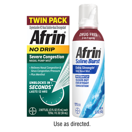 Save $3 on any ONE (1) Afrin&reg; SeaWater, 30ml, twinpack or larger