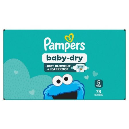 Save $2.00 on any ONE (1) BOX Pampers Baby Dry Diapers