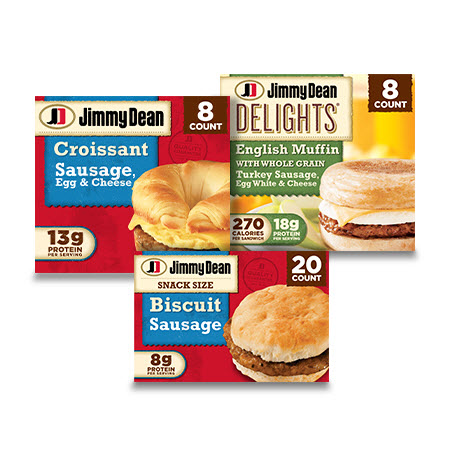 Save $2.00 on any ONE (1) Jimmy Dean Frozen Breakfast Item