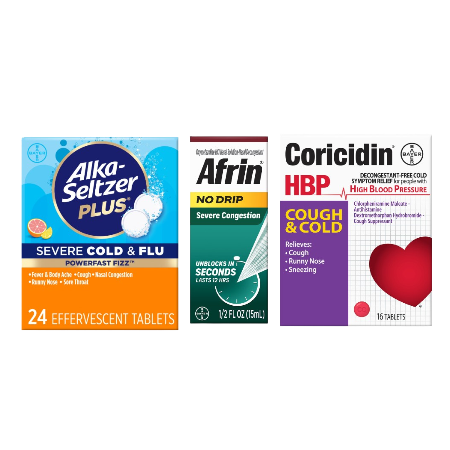Save $1.00 on any ONE (1) Alka-seltzer Plus, Coricidin OR Afrin item