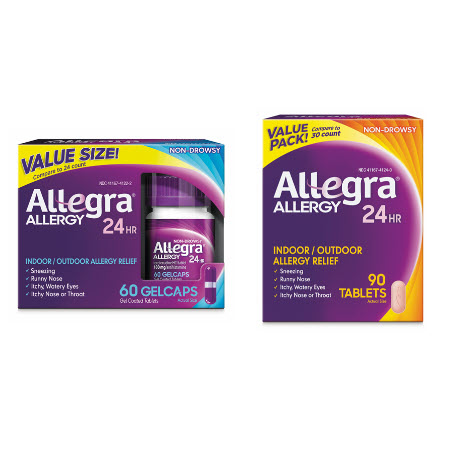 Save $8.00 on any ONE (1) Allegra 60 ct GelCap or 70-90 ct Tablet Product