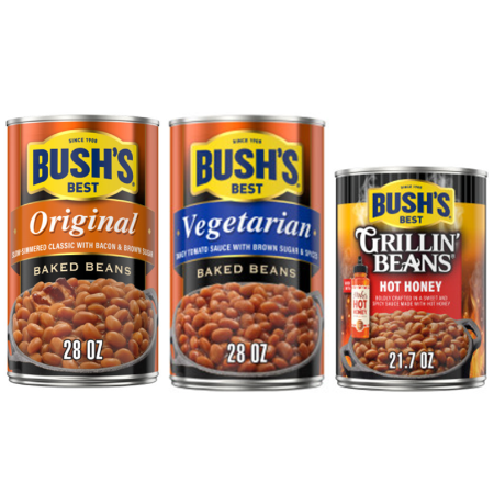 Save $1.00 on any TWO (2) Bush's Baked Beans (28 oz.) OR Grillin' Beans (21/22 oz)