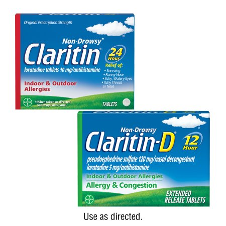 Save $5.00 on any ONE (1) Non-Drowsy Claritin® or Claritin-D® allergy product 15ct or larger (excludes Children's Claritin®)