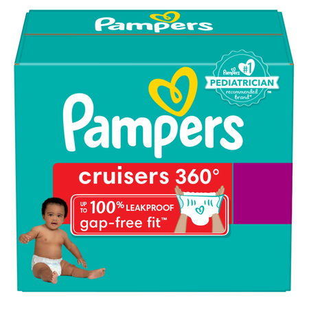 Save $5.00 on ONE Box Pampers Cruisers 360 Diapers (excludes Huge Pack).