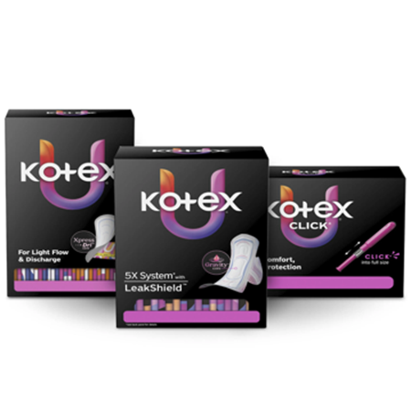 Save $1.00 on any ONE (1) Select pack of Kotex&reg; Pads, Liners or Tampons