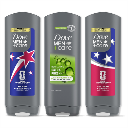 Save $3.00 on any ONE (1) Dove Men+Care Body Wash (18oz) or Bar (4-6ct) (excludes Plant Powered varieties, items and sizes not listed)