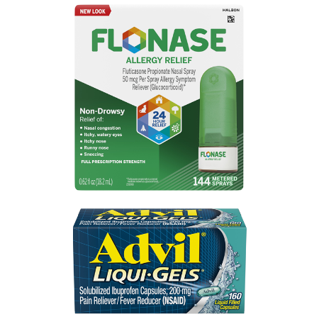Save $5.00 on any ONE (1) Flonase (60-144ct) OR Advil or Advil PM (120-300ct)