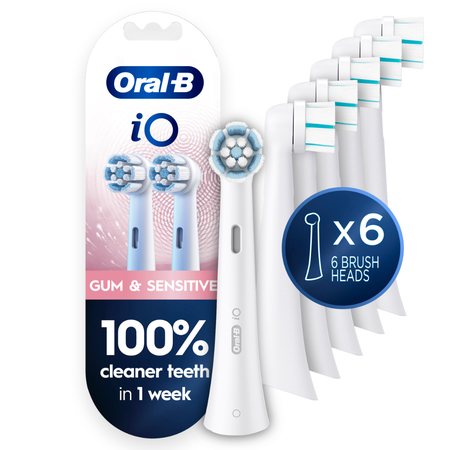 Save $10.00 on ONE Oral-B iO Refills OR Oral-B non-iO Replacement Brush Heads 5ct or greater.