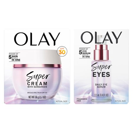 Save $5.00 on ONE Olay Super Cream or Super Eye (excludes Super Body Cream and mini/trial/travel size).