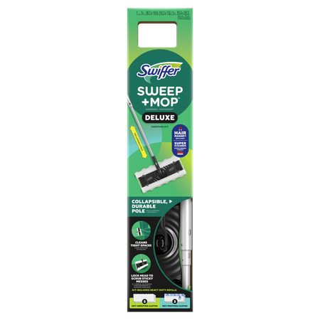 Save $5.00 on ONE Swiffer Sweeper Deluxe, Sweeper XL, Swiffer WetJet or 6ft Duster Starter Kits