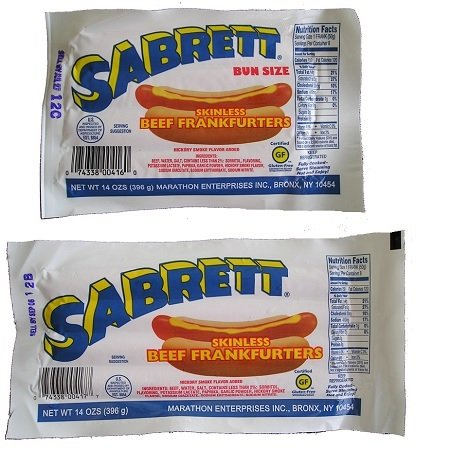 Save $2.50 on ONE (1) Sabrett Bun Sized or Bigger than the Bun Certified Gluten Free Beef Franks