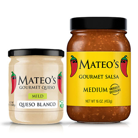 Save $1.00 on any ONE (1) Mateo's Gourmet Salsa or Queso (15oz - 16oz Only)